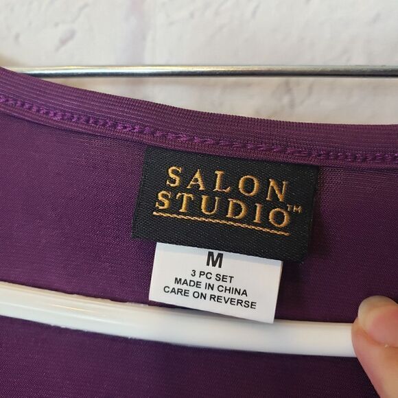 SALON STUDIO 2 Piece Sleeveless Jersey-knit Pants Set - Picture 4 of 8